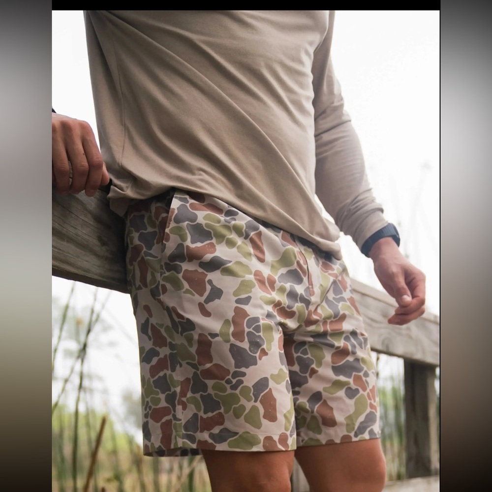 BURLEBO - Everyday Shorts - Driftwood Camo